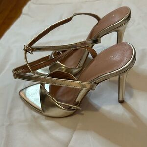 Elegant Gold Stiletto Heels